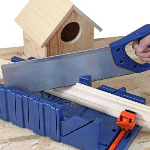 Boîte à onglets efficace pour le travail du bois conçue pour des coupes précises à 45 et 90 degrés pour plinthes et cadres (moyenne)