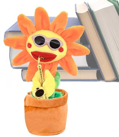 Dancing Flower - Dancing Cactus, Car Toy | Solar Powered Car Decorations, Desk Decorations Dancing Cactus Toy Repeat Talking Cactus Toy Singing Cactus Mimic Toy, Toys Solar Powered Dancing Flower