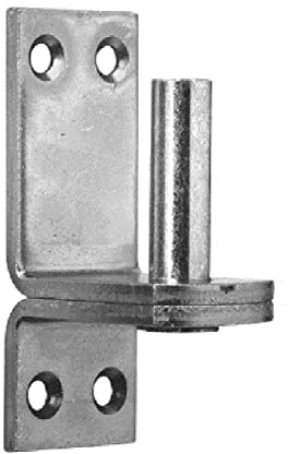 Pollmann®Baubeschläge Kloben auf Platte D2 weit, Dorn Ø 20 mm, hell verzinkt, 2 Stück