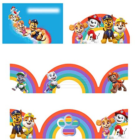 Amscan 8 Invitations et Enveloppes Pat Patrouille 2022 en papier