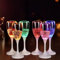 REDGO 6 Pack Champagne Flutes Plastic Reusable Light Up Glasses LED Liquid Activated for Bars Hot Tub Birthday Party Club
