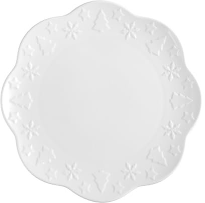 Holst Porzellan CE 026 Porzellan Teller flach 26,5 cm Ceremony Weiß 26,5 x 26,5 x 2 cm 1 Stück