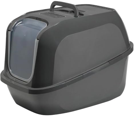 Mega Deluxe Katzentoilette dunkelgrau