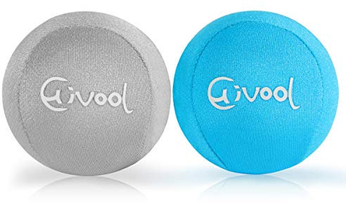 Hivool 2-teiliger Anti-Stress-Ball, Handtrainer, Fingergymnastikball, Stressmanagement (Sky Blue and Grey)