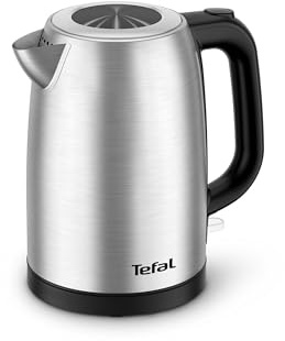 Tefal, Bollitore in acciaio inox, 1,7 l, 2200 W, per una rapida ebollizione, spegnimento automatico, finestra di livello dell'acqua visibile, KI1R0DE0