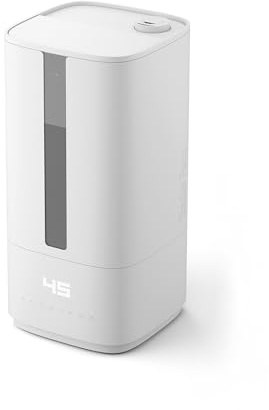 Stadler Form umidificatore Oliver, stanze fino a 60 m², silenzioso, piccolo, potente, umidificatore per ambienti, 6 modalità, modalità automatica, LED spento, nebbia priva di batteri, bianco