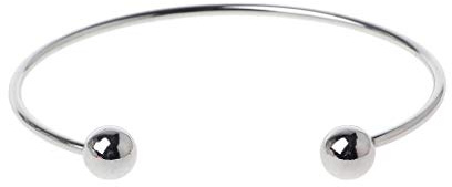 Bracciale rigido regolabile in filo di acciaio inossidabile con perline rimovibili per la creazione di gioielli con due perline espandibili in acciaio inossidabile con estremità a vite