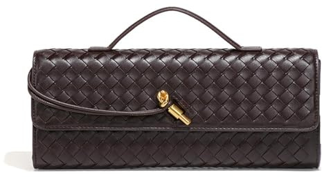CMLDJBD Damen Henkeltaschen Nische Gewebte Schultertasche Handgehaltene Abendtasche Vielseitige Damentasche