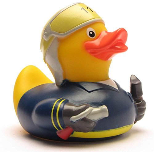 Duckshop I Canard de Bain Pompier I Canard en Plastique I Canard en Plastique I Cadeau pour Pompiers