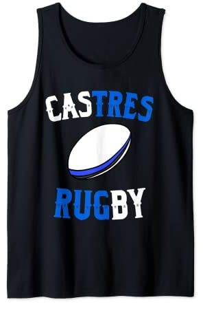 Homme Supporter Castres Rugby Ballon De Rugby Débardeur
