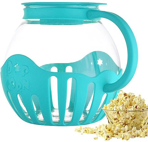 Macchina per popcorn – Micro-Pop Microonde Popcorn Popper – Pentola per microonde – Pentola multifunzione senza BPA 2,25 litri lavabile in lavastoviglie per fatti in casa