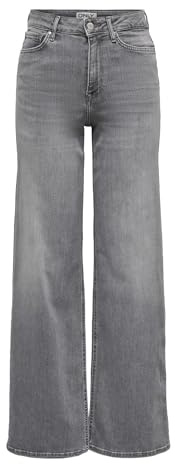 Only Femme Onlmadison Blush Hw Wid Dnm Rea0938 Noos Light Grey Denim Xs/34L
