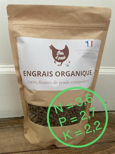 Engrais organique - 500g - 100% naturel - fientes de poules - FRANCE