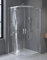 BADLAND Duschkabine Runddusche Halbrund 80x80 190 cm HELA Eckdusche Duschabtrennung Transparent Glas 6 mm