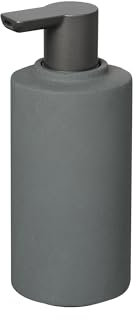 blomus Seifenspender CRETO | Farbe Magnet | 190 ml | Ø7 x 16,5H cm | Handseifenspender aus natürlichem Beton | Rutschfester Flüssigseifenspender in Grau