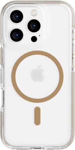 Tech21 EvoCrystal for iPhone 16 Pro Compatible with MagSafe - Impact Protection Case 15x Military Standard Tested - in Gold