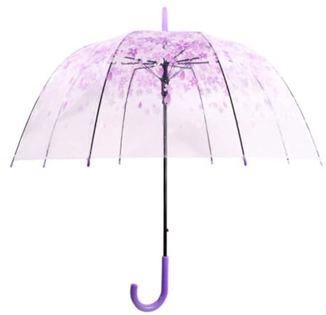 Parapluie mignon Dôme semi-automatique sunny pour enfants, filles, garçons ou femmes - Romantique pour décoration de mariage