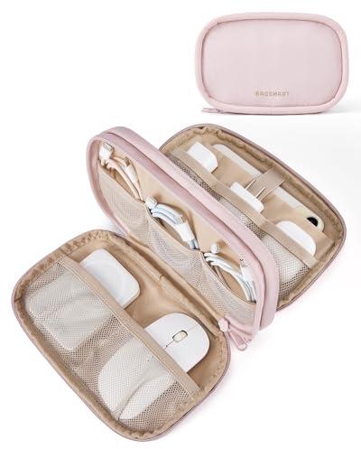 BAGSMART Custodia da viaggio per elettronica, organizer per cavi per oggetti essenziali da viaggio, borsa per cavi da viaggio, custodia tecnologica come accessori per caricabatterie, cavo, unità flash