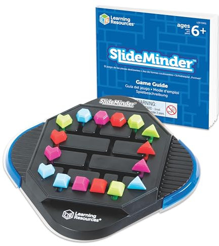 Learning Resources SlideMinder, Ages 6+, Fidget Puzzle for Kids, Brain Teaser Game, Travel Puzzle Toy, Critical Thinking