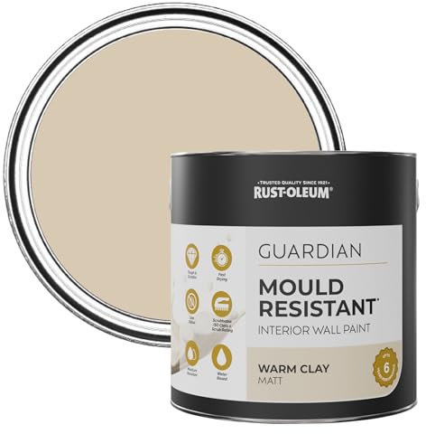 Rust-Oleum Beige Guardian Mould Resistant Wall Paint - Warm Clay 2.5L