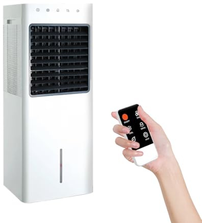 Avilia - Raffrescatore d’Aria 1100W con Tanica 8L, Funzione Freddo/Caldo e Telecomando –, Touch Control e Ionizzatore per Casa e Ufficio