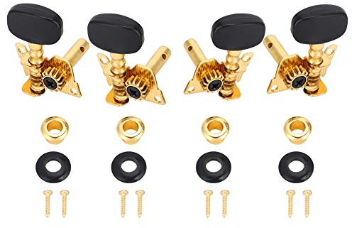Mtlavishness 2l2r svart knapp guld Bady klassisk stil ukulele tuning pinnar maskinhuvuden erbjuder vacker klassisk design och 14 kopparlegeringar för att ställa in en ukulele