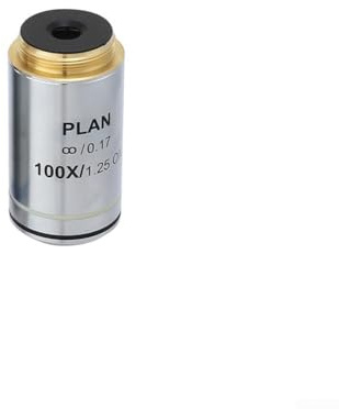 Lente objetivo de microscopio profesional 4X 20X para microscopía precisa (100X)