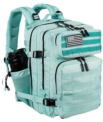 LHI Gran mochila militar para hombres, 25L/35L, impermeable, táctica, de asalto, de supervivencia, para el ejército, con sistema Molle, para senderismo, camping, trekking, viajes, trabajo, 35L