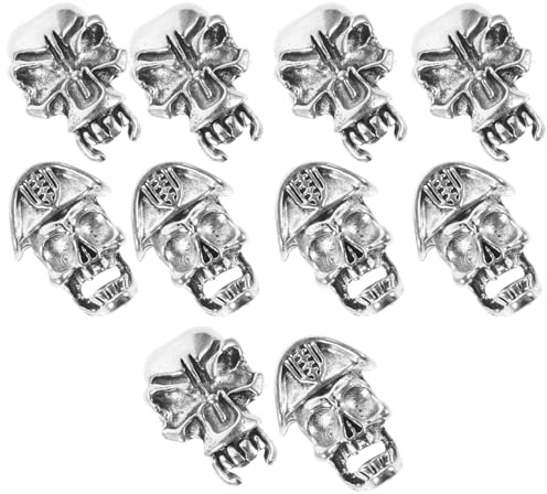 PACKOVE 10 Piezas de Joyas Trenzadas de Aleación Diseño Antiguo para Rastas y Trenzas de Cabello, Accesorios Decorativos Buen Brillo para Cosplay y Uso Diario