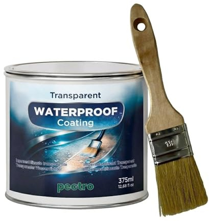 PECTRO Impermeabilizante Transparente, Sellador Impermeable (375 ml, 395 g)
