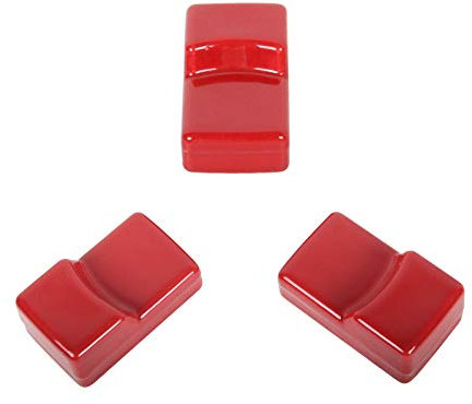 Kamado Factory Lot de 4 pieds en céramique pour barbecue Rouge