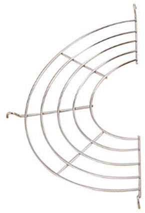 Rejilla semicircular para Wok, de acero inoxidable, función de enfriado, escurre los alimentos, ideal para pollo frito en tempura Grande.