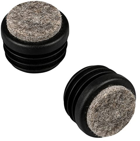 16 Piezas de Patines deslizantes de Fieltro para Muebles y Patas de la Silla, Tapa Redonda, Protector de Suelos, tamaños elegible de 15mm a 32mm (diámetro Exterior: 20mm, Espesor de Pared: 1,5-2mm)