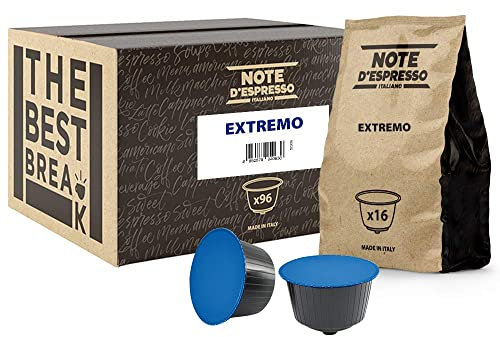 Note d'Espresso - Extremo - Cápsulas de Café compatibles con Cafeteras NESCAFE'* DOLCE GUSTO* - 96 caps