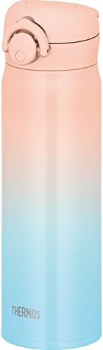 Thermos JNR-502LTD PK-G Vacuum Insulated Portable Mug, 16.9 fl oz (500 ml), Pink Gradient, Easy to Clean and Easy to Clean, Lightweight Type, One-Touch Opening, Stainless Steel Bottle, Hot and Cold
