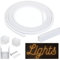 PATIKIL LED Diffusor Kanal 5Meter 10mm LED Silikon Kanalsystem mit Cover Ende Kappen für LED Streifen Licht Montagen Lichtleisten Kanal