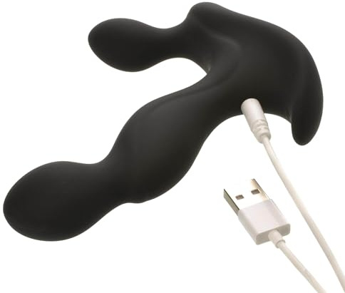 Adam & Eve Adam’s Vibrating Triple Probe, Prostate Massager for Men, 10 Powerful Vibration Modes, Ergonomic P Spot Stimulator, Perineum & Taint Vibrator, Waterproof, Rechargeable, Silicone Adult Toy