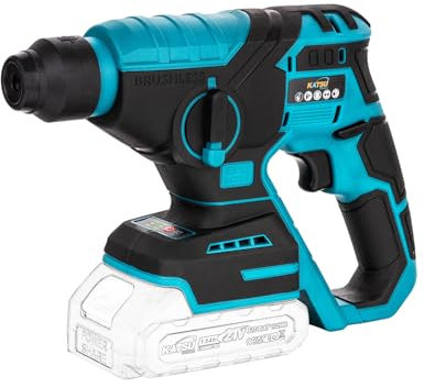 KATSU FIT-BAT Martillo Perforador SDS Inalámbrico sin Escobillas 21V 22mm, para Perforación en Madera, Acero, Piedra, Hormigón y Ladrillo, Sin Batería ni Cargador 102661