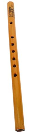 Hoement Flûte en Bambou Portable 33 Cm 7 Trous pour Débutants et Étudiants, Facile à Apprendre, pour Performances et Cours de Musique