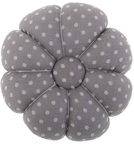 Puntaspilli da polso a forma di zucca, per lavori di cucito fai da te, colore: grigio