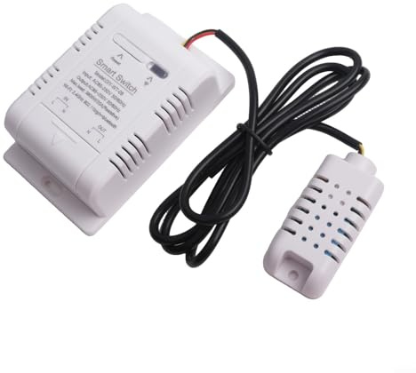 Gdfnmogo Interrupteur d'humidité avec télécommande par application, charge maximale de 20 A 3800 W, pour la domotique dans les chambres de bébé, les serres et les aquariums (C)