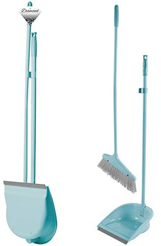 Long Handle Dustpan And Brush 2 Piece Sweeping Set Folding Cleaning Accessories