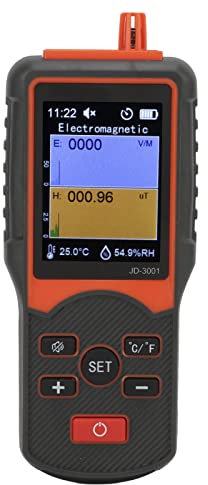 Contador Geiger JD 3001, Detector Emr Multifunción Fácil de Leer con Retroiluminación, Función de Alarma de Umbral/apagado Del Temporizador para Satisfacer Las Necesidades de Escenarios de Trabajo