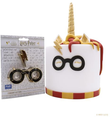PME Harry Potter Fondant & Keks Ausstecher, 2er-set, Harrys Brille & Narbe, Groß
