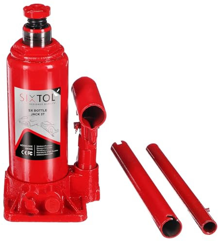 SIXTOL SX BOTTLE JACK 3T | Martinetto idraulico per bottiglie | 3 t | cric compatto