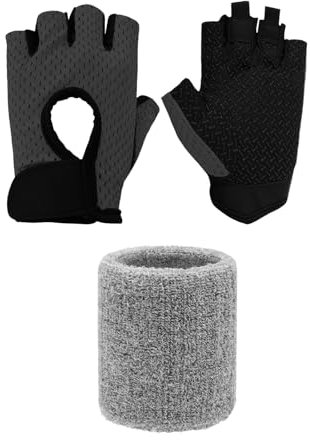 DHWEKU Fitness Handschuhe, Sporthandschuhe Trainingshandschuhe Gewichtheber Damen Herren Atmungsaktive Handschuhe für Fitnessstudio, Übungen, Radfahren, Klettern und Rudern,Inklusive Schweißtuch