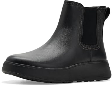 Fitflop F-Mode Stitch Warm Tumbled-Leather Chelsea Boots, Botas Estilo Mujer