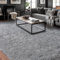 BSGIFT Teppich Wohnzimmer 140x200 Grau, Shaggy Flauschiger Hochflor Teppiche Kuschelteppich Wohnzimmerteppich, Modern Weich Langflor High-Pile Carpet rutschfest für Schlafzimmer Kinderzimmer