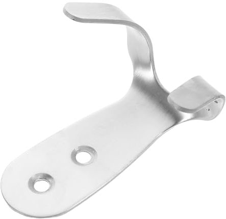 PENIKOKO Helmaufhänger wandhalterung Helm Helmhalterung doppelwandiger Haken Kleiderhaken Hardware Motorradschloss Helmschloss Badezimmer Wandhaken Helm-Kinnriemenhalterung Metall Silver