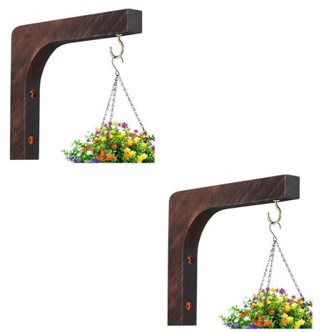 Toddmomy 2 Pièces Crochets Muraux Pour Suspendre Des Plantes Support Mural Végétal Pour Pots De Fleurs Cintre Pour Plantes D'Intérieur Décoration Pour Jardin Balcon Terrasse Salon Et Couloir